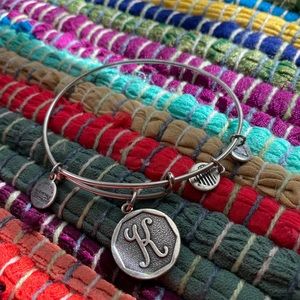 Alex and ani initial k bracelet